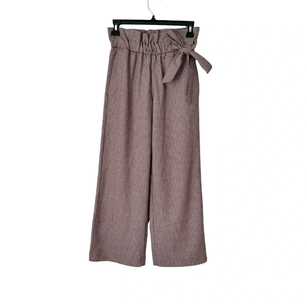 Zara Wide Leg Paper Bag Style Size XS - Picture 2 of 13